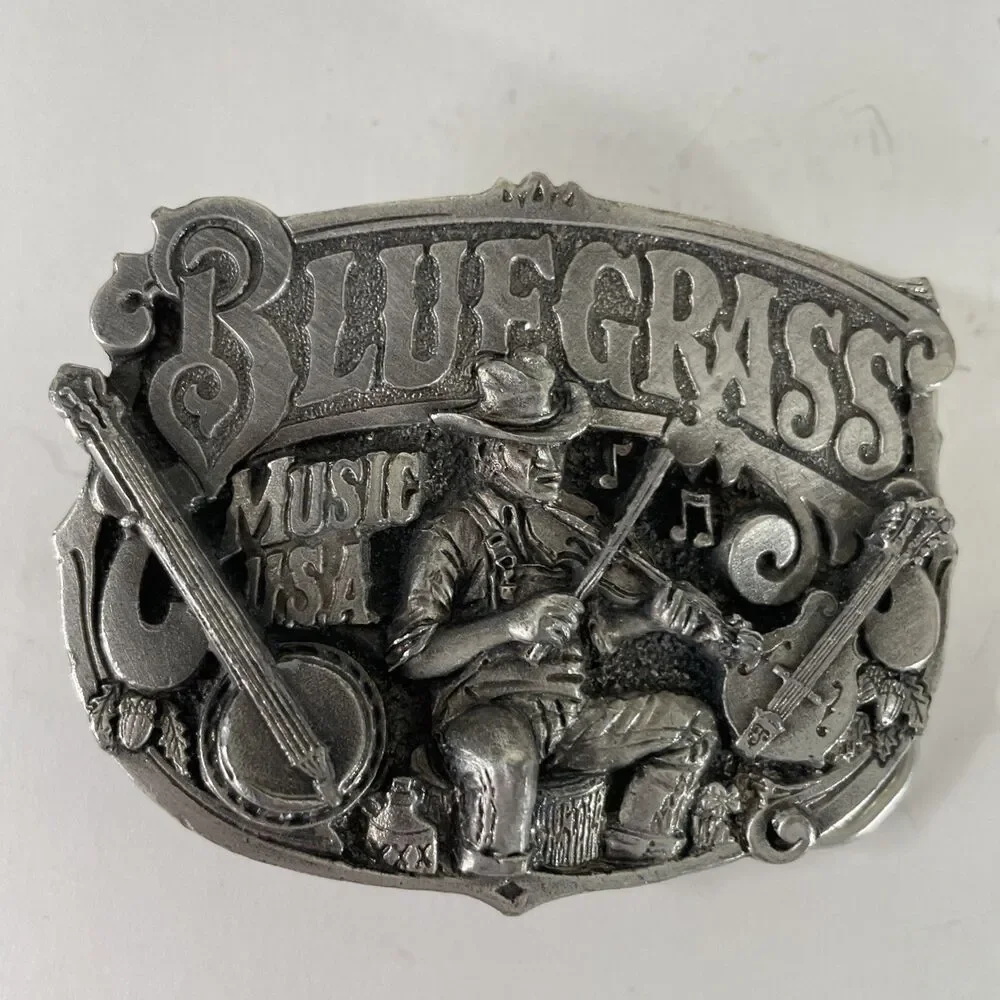 Vintage Bluegrass Music USA Belt Buckle 1982